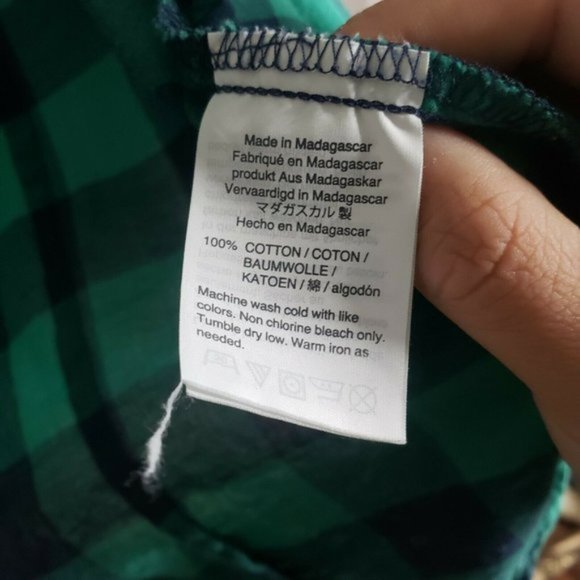 J. Crew Mercantile Green Plaid Button Down Shirt - Picture 9 of 11